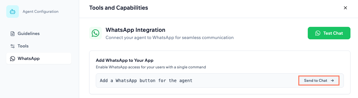 Add a WhatsApp button to your app. Add a WhatsApp button to your app.