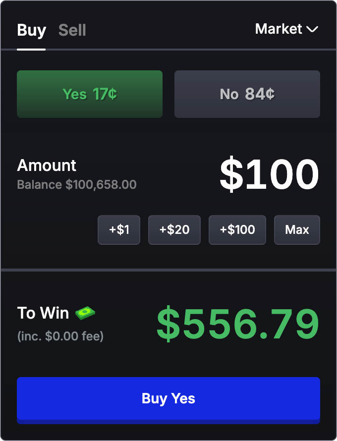 Market Order Interface