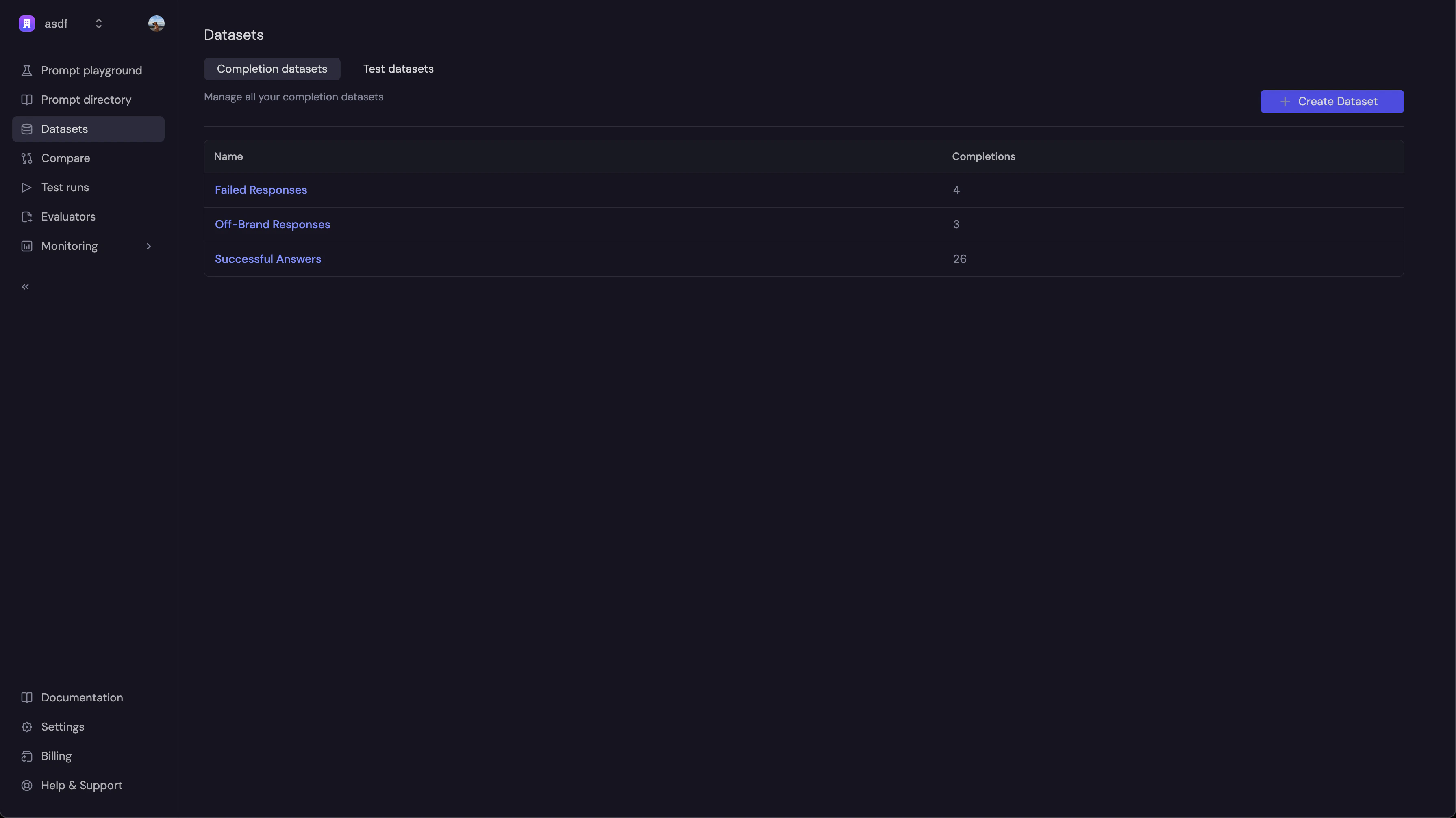 Trace List