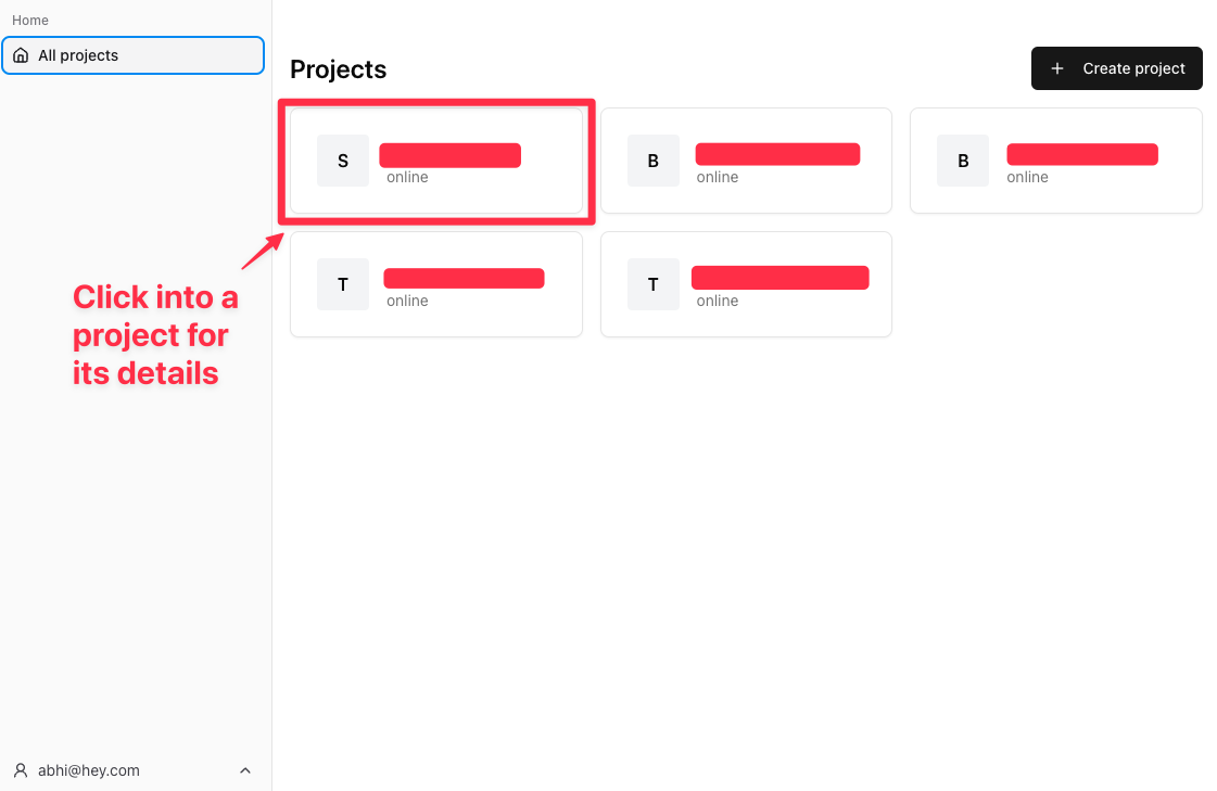 Manage your projects