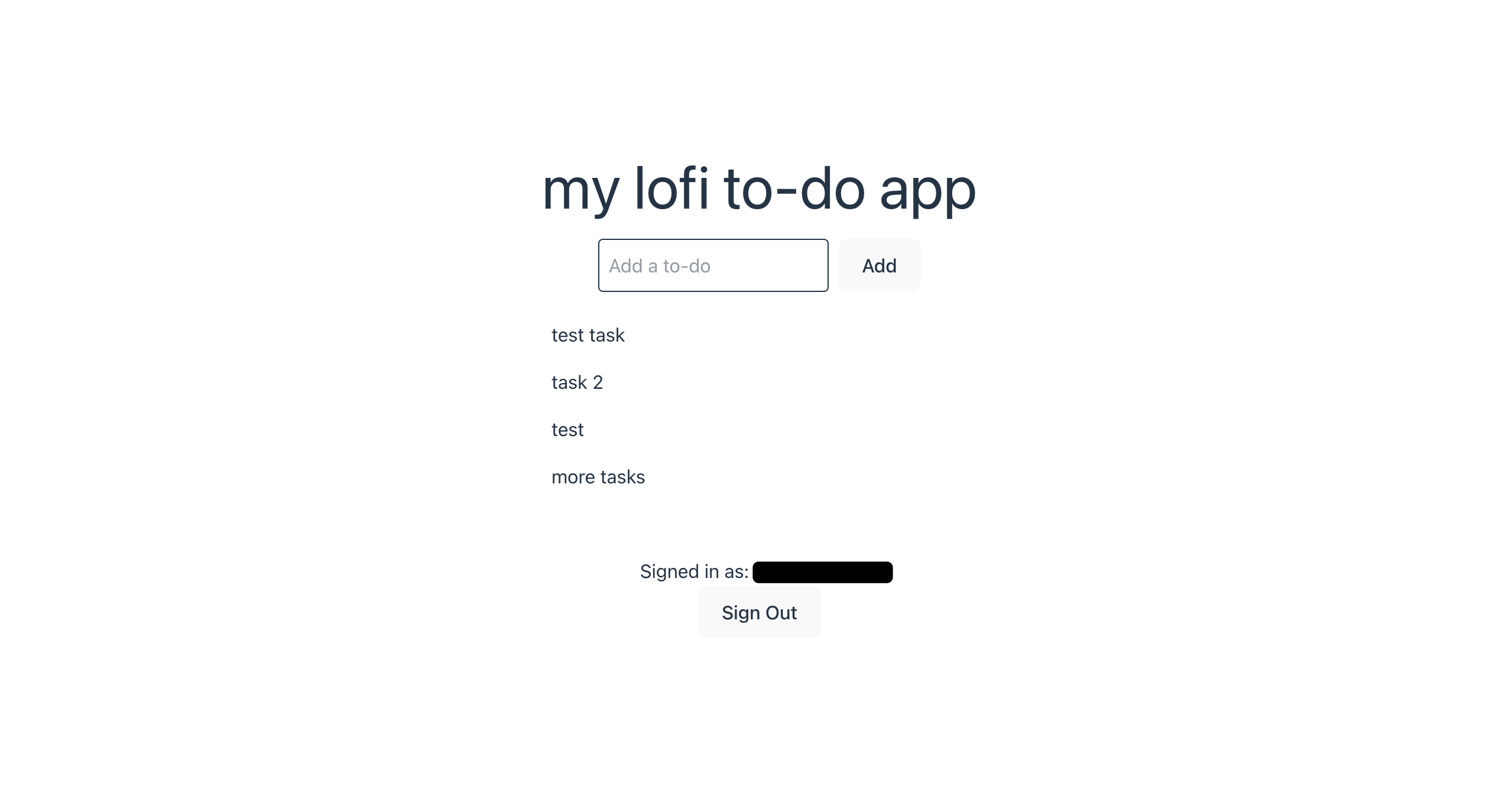 display tasks