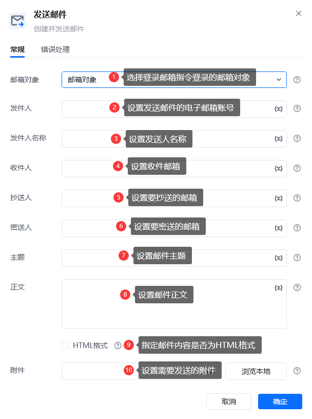 邮件指令模块