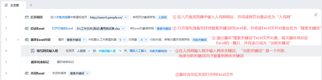 单网页多关键词搜索-Excel