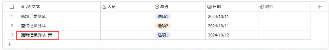 更新记录使用示例 - 效果展示