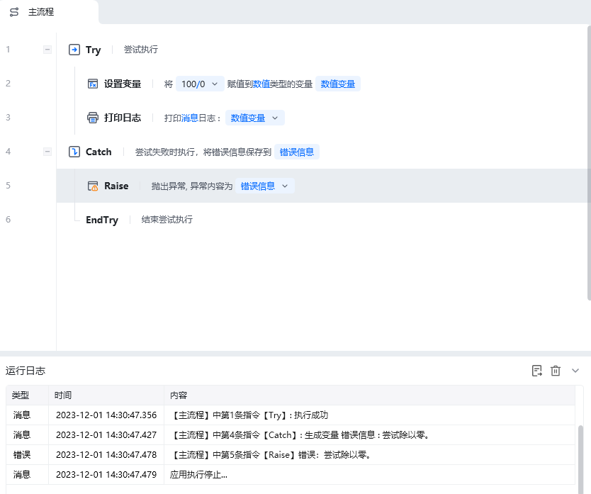 Raise使用示例