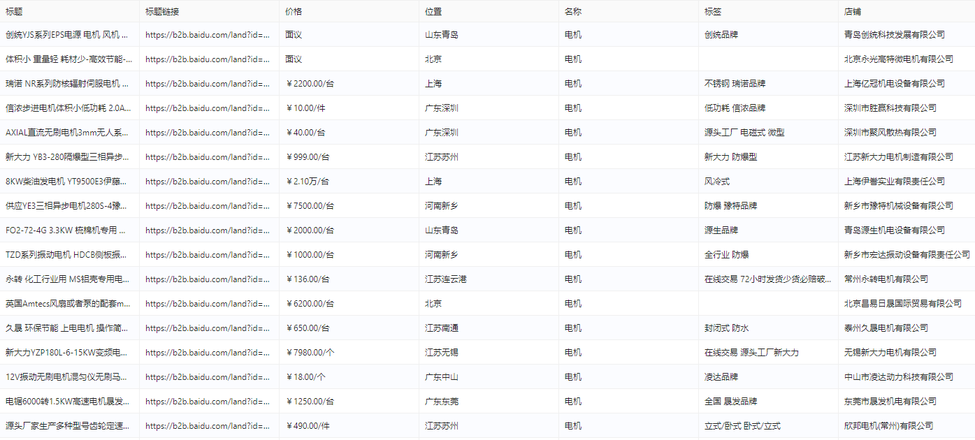 百度爱采购关键词搜索商品