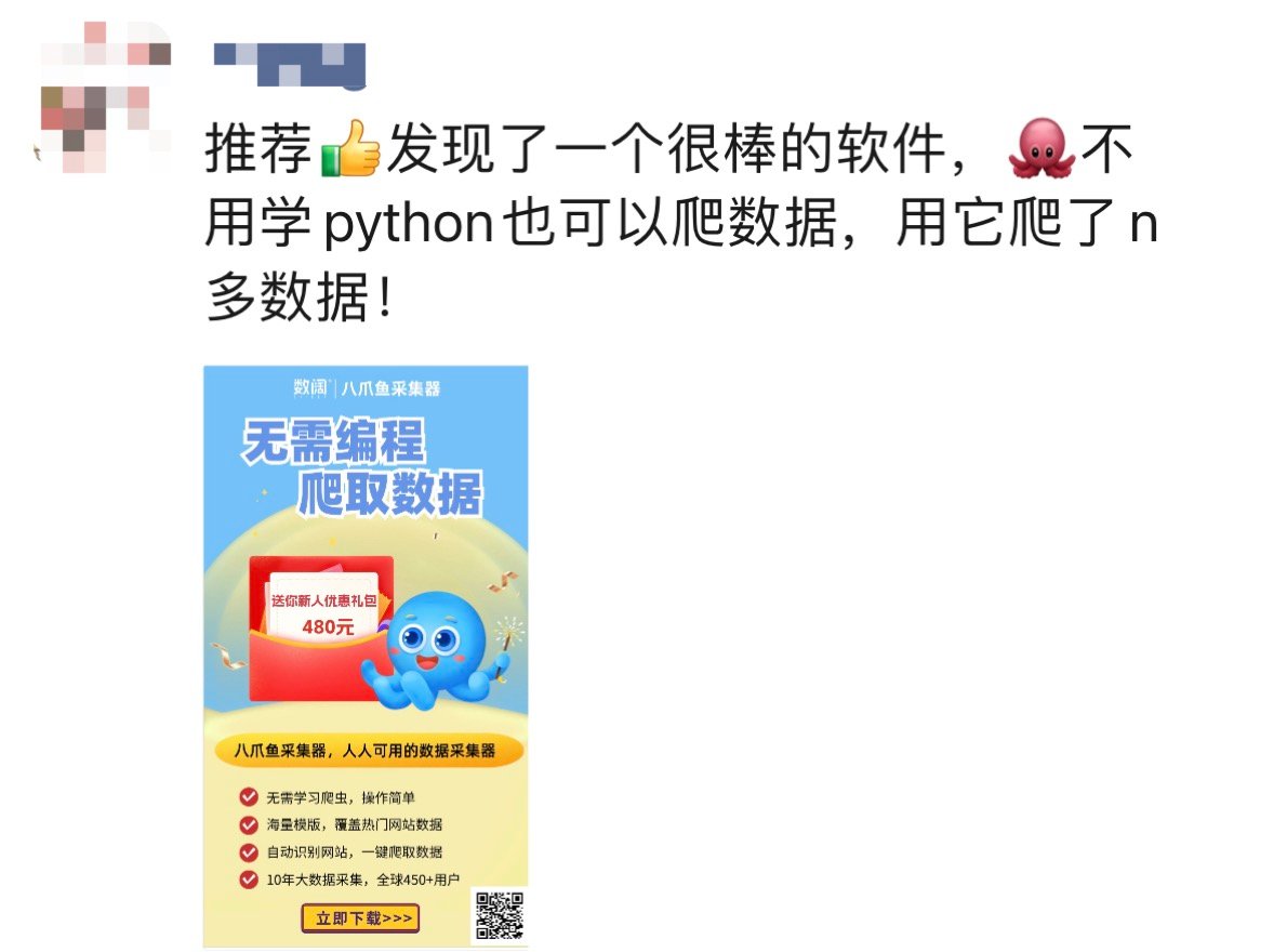 八爪鱼采集器:官方推广福利
