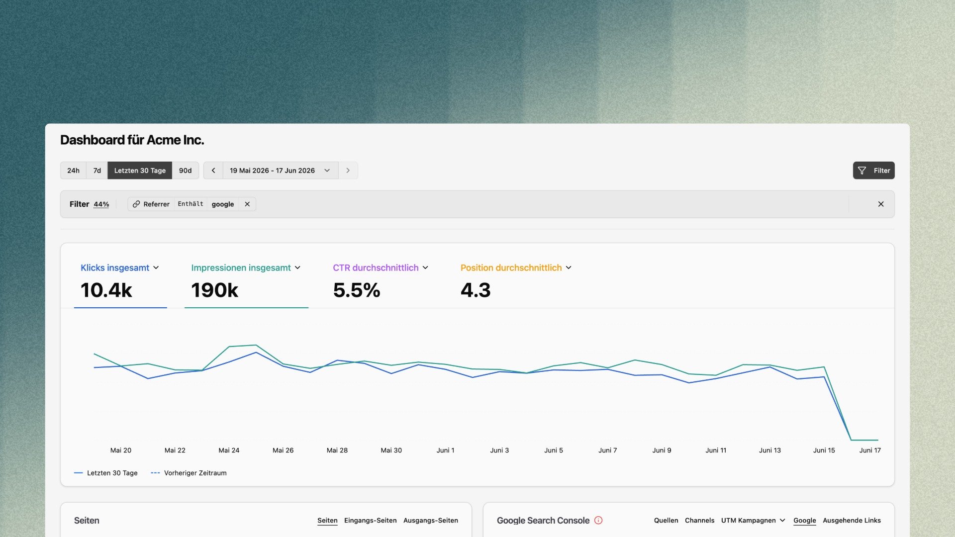 Google Search Console Integration