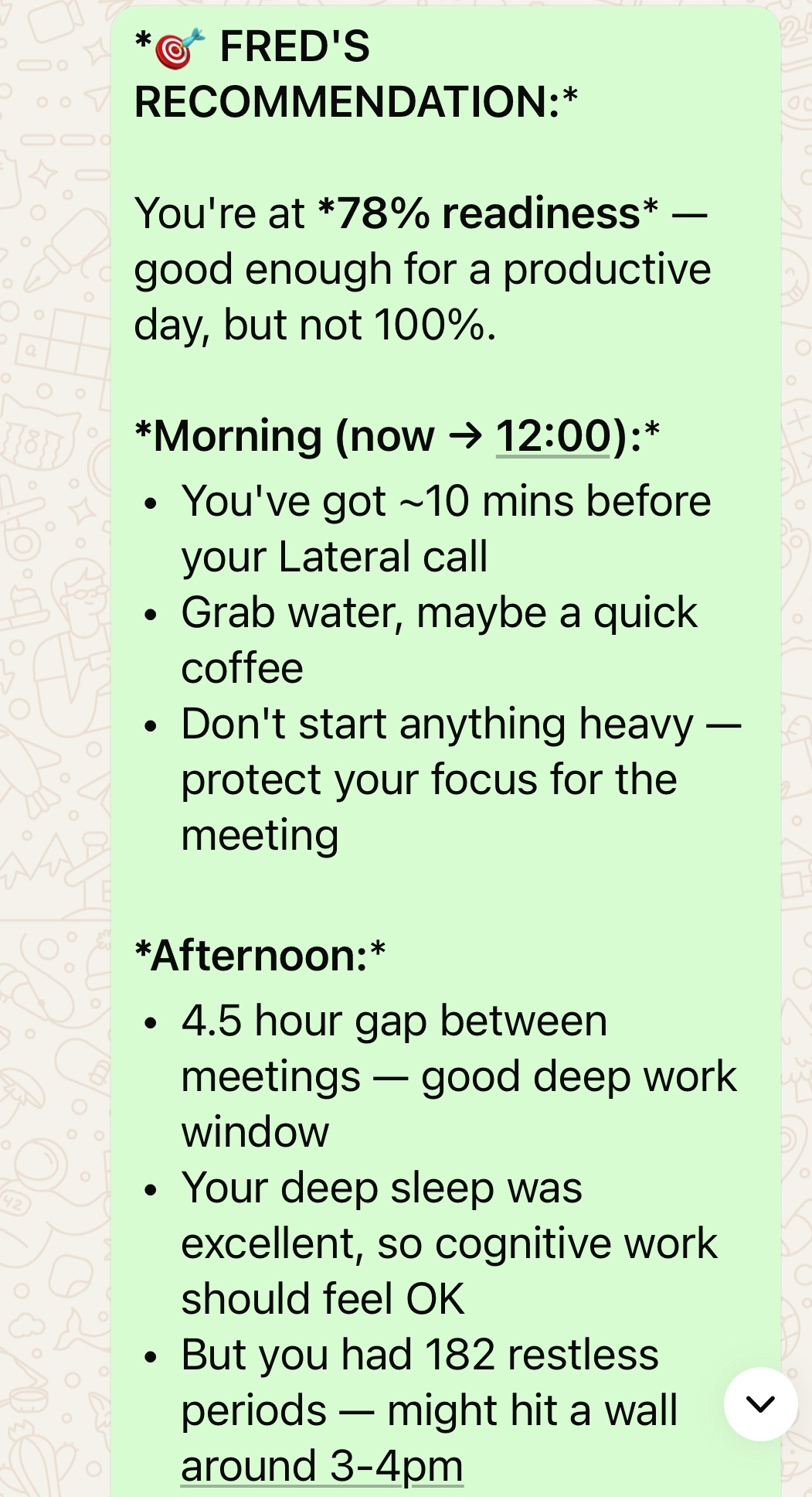 Oura ring health assistant