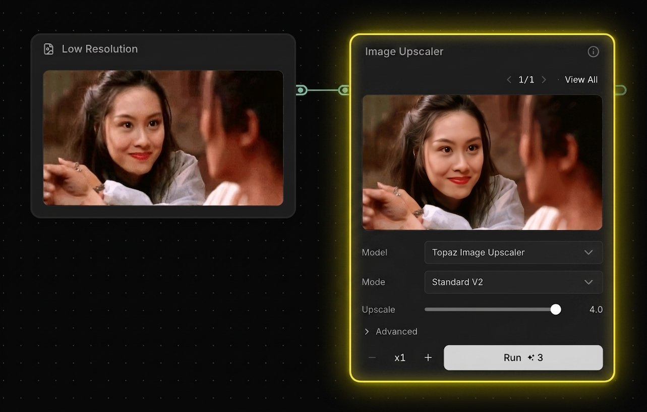 Topaz Image Upscaler node