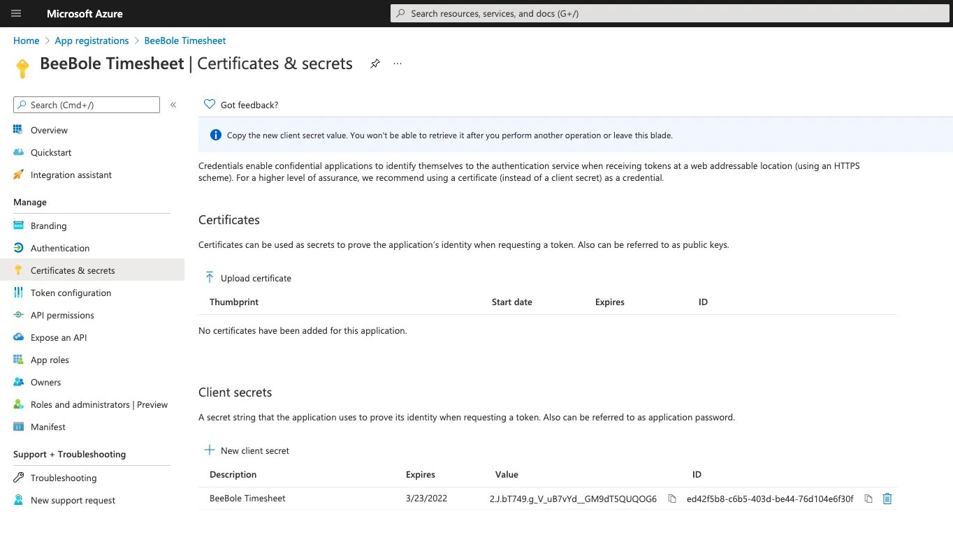Microsoft Azure integration