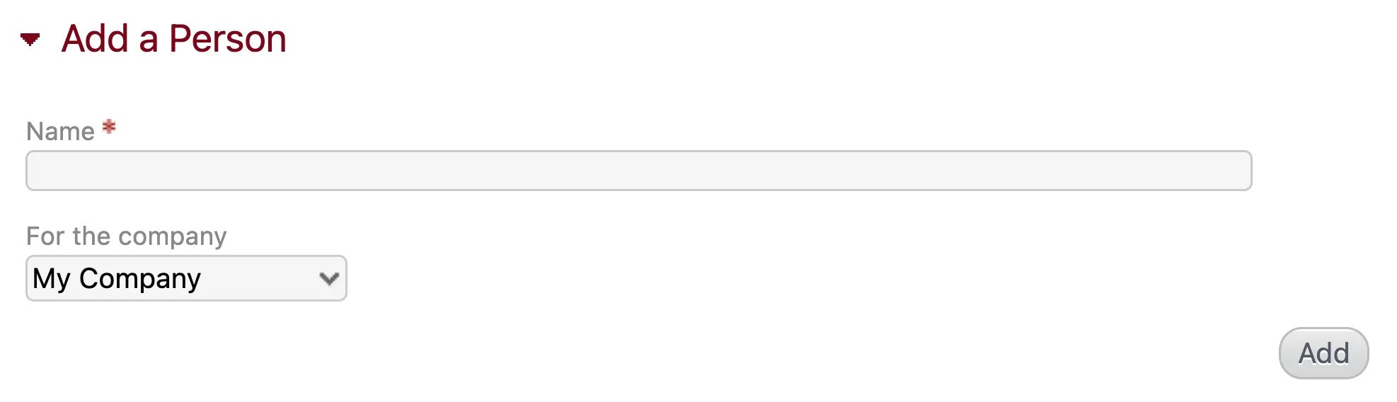 Add a person module