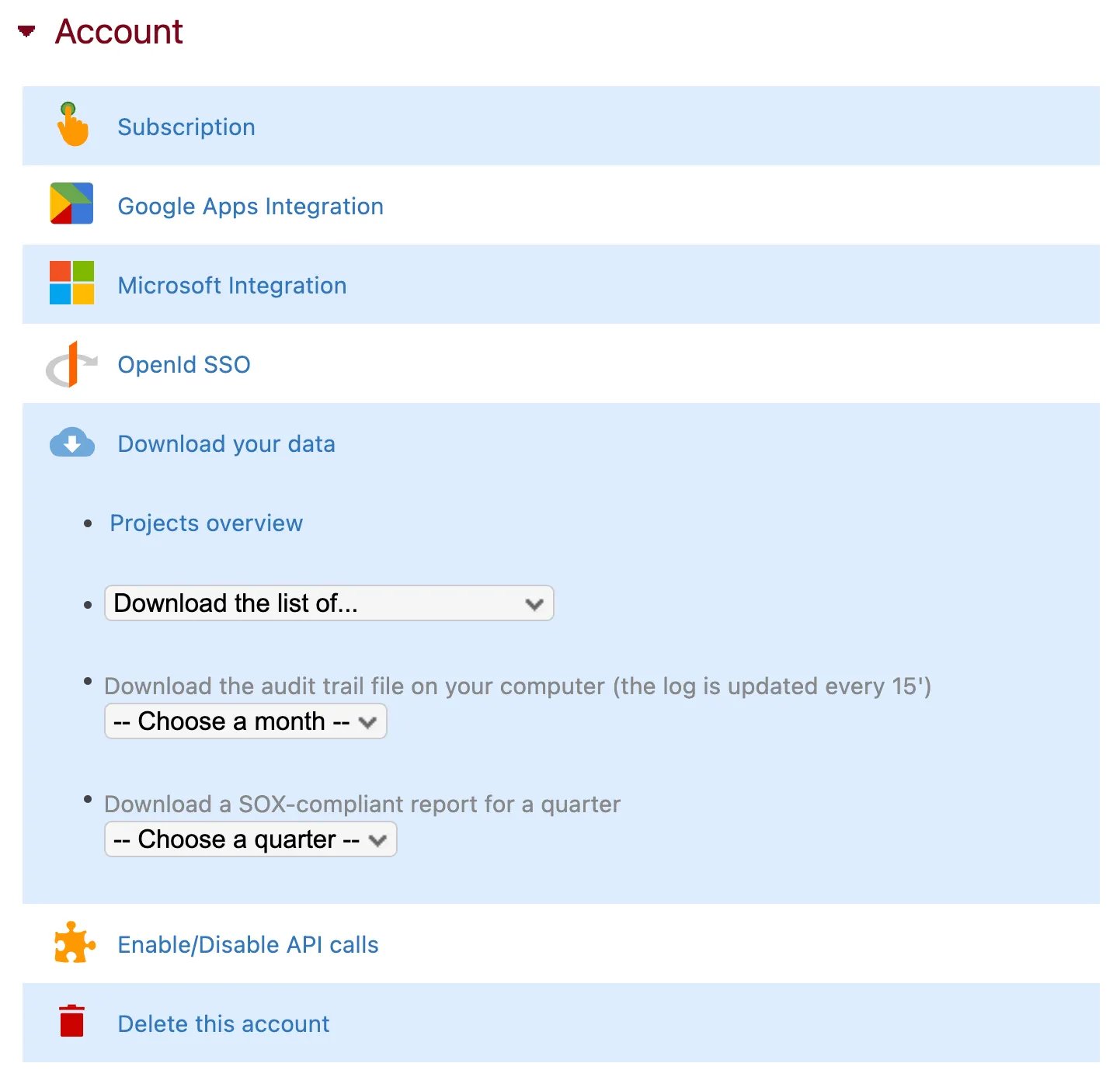 Download data