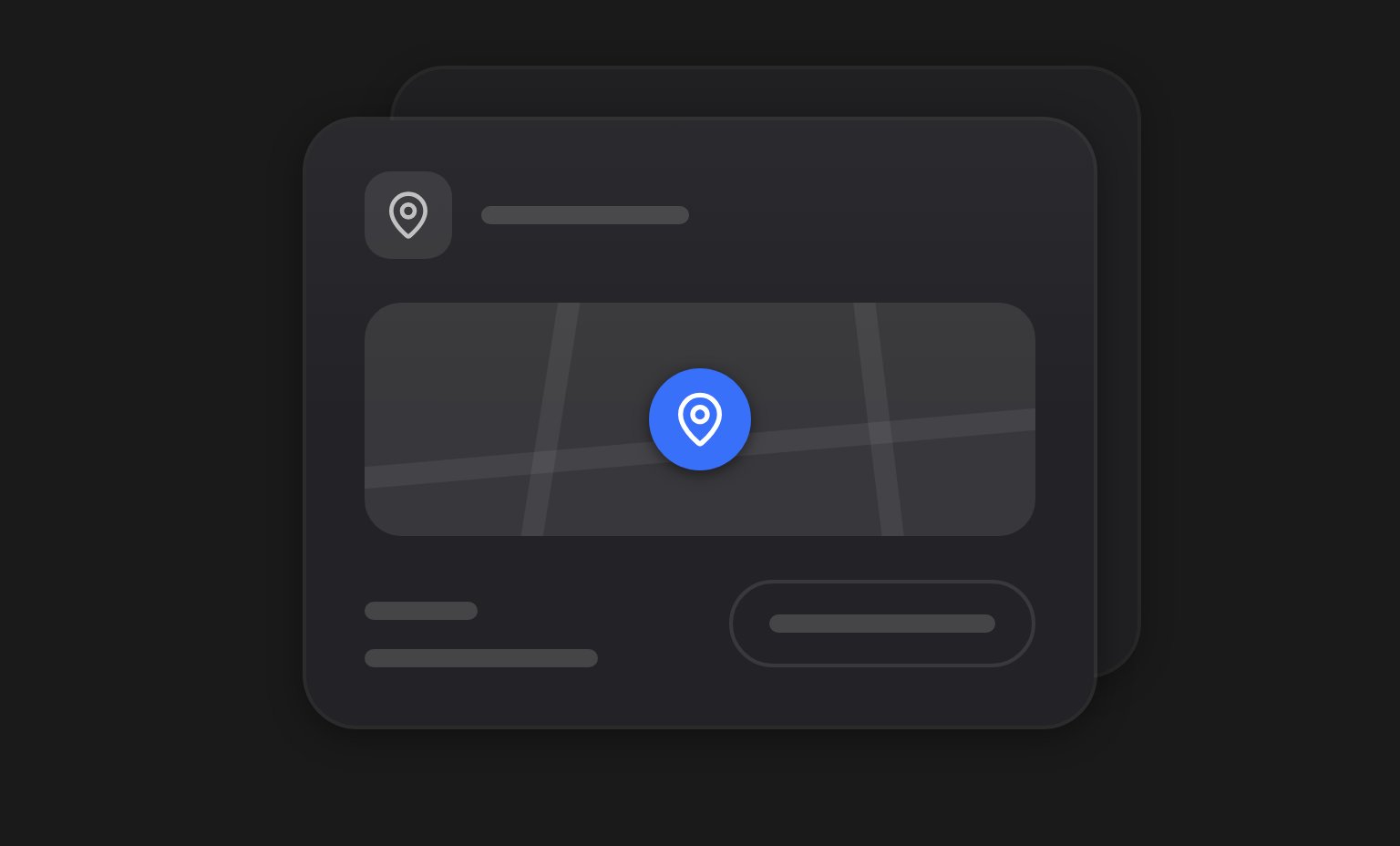 A location card for Tallinn depot: a pin on its map, its address and its timezone