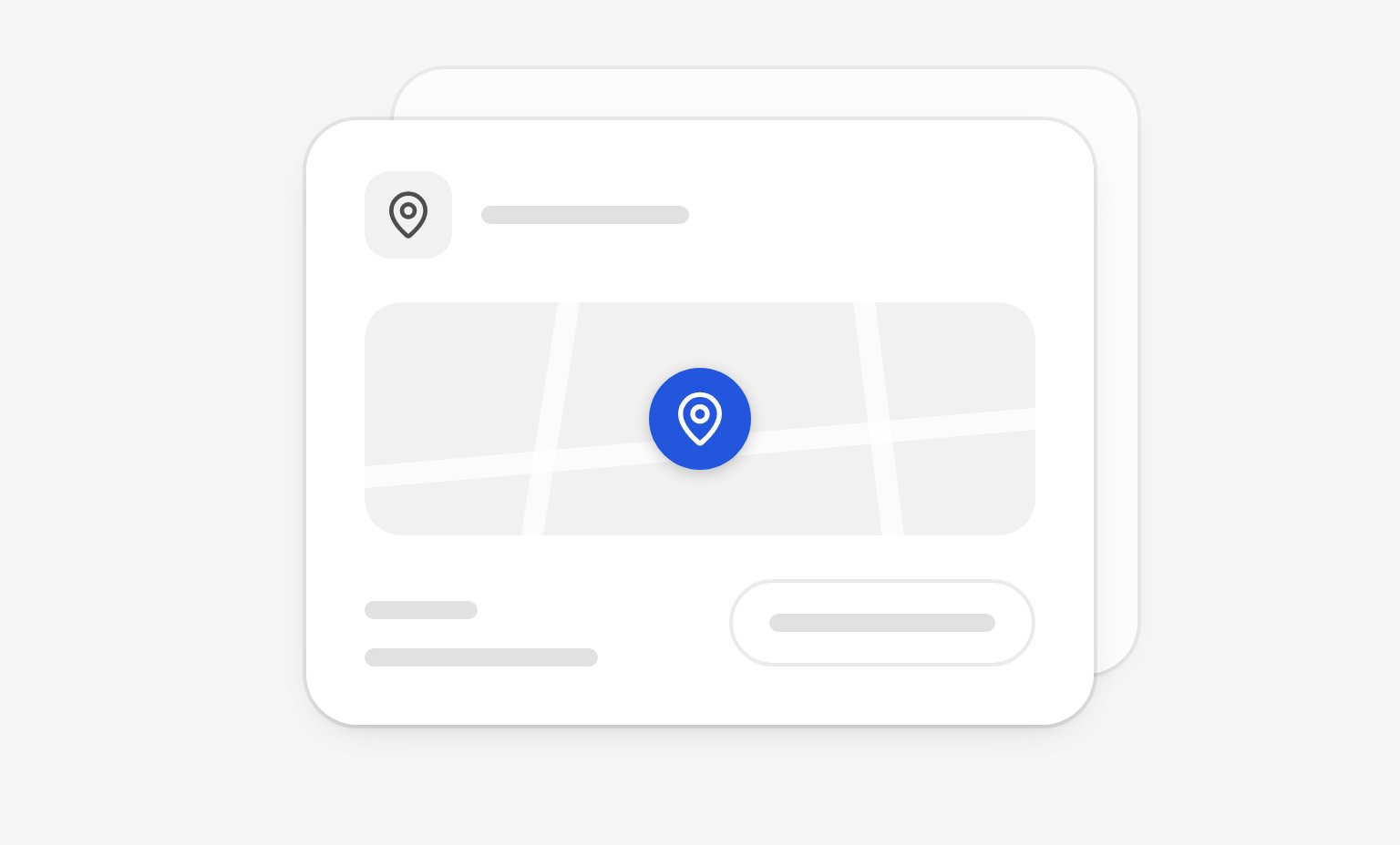 A location card for Tallinn depot: a pin on its map, its address and its timezone
