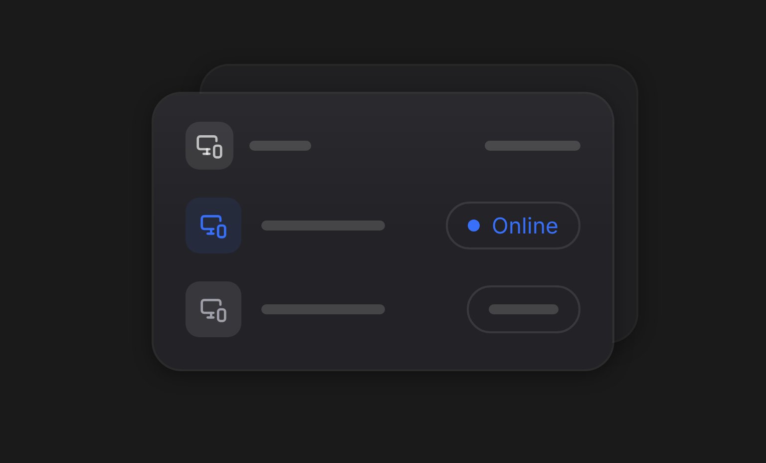 A workplace clocking device and its connection status