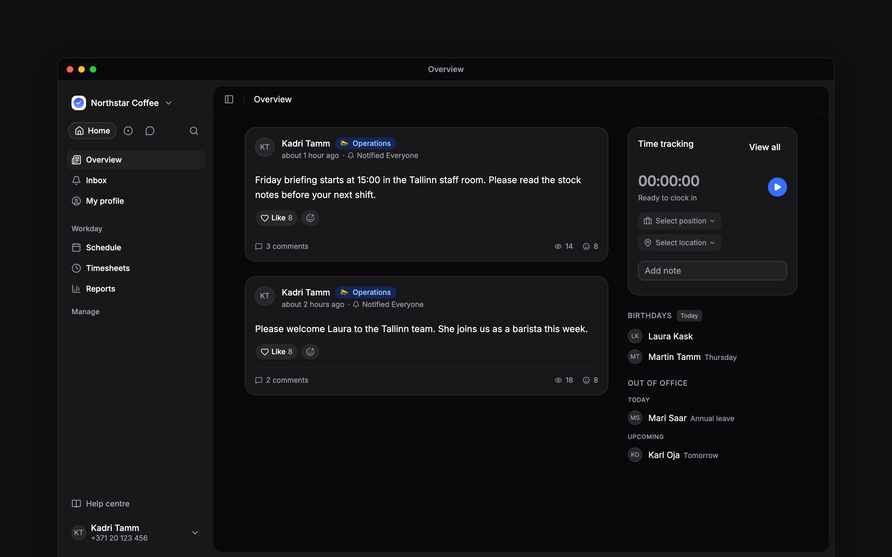 A Begin post with three comments, fourteen views and eight reactions shown as separate counts