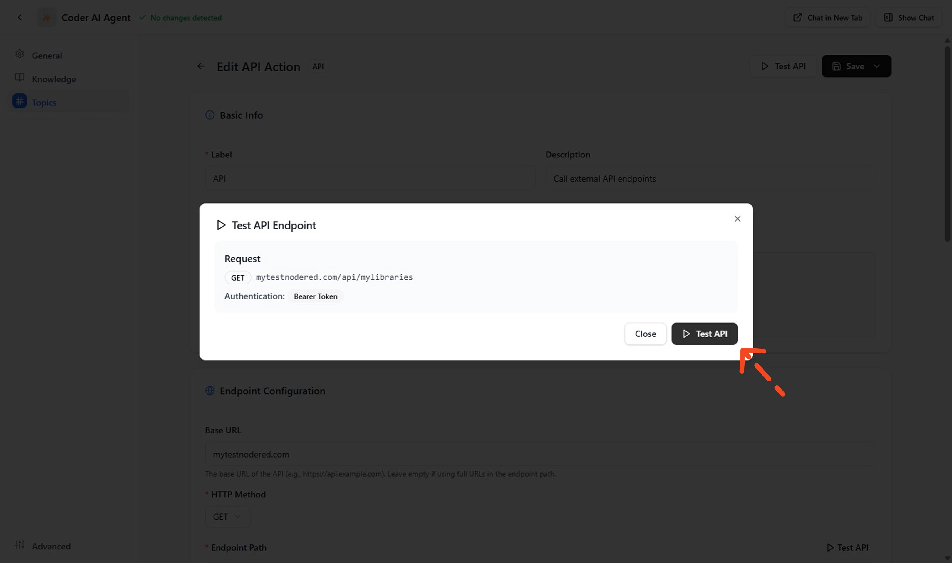 Test Connection by Using Connection