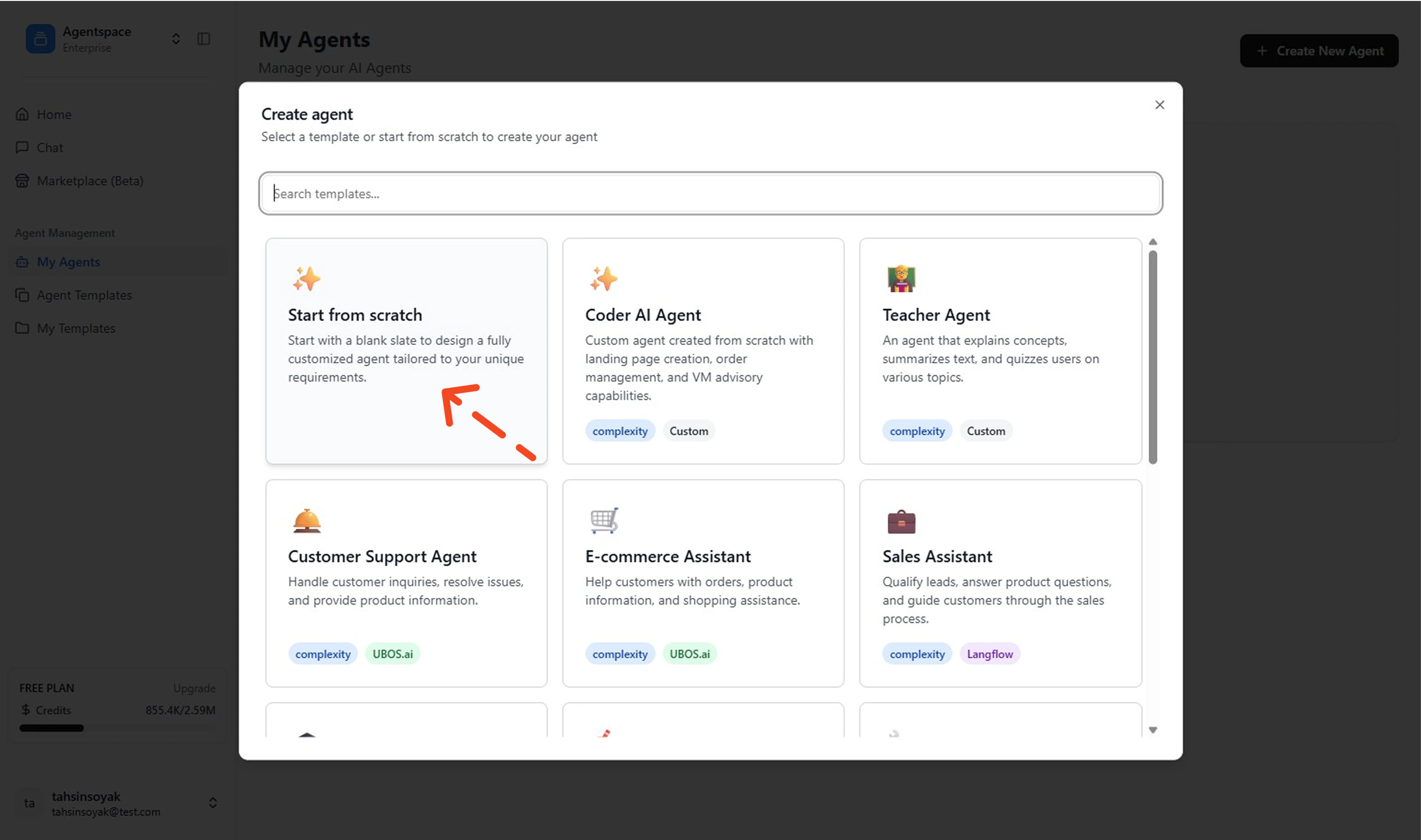 Create New Agent