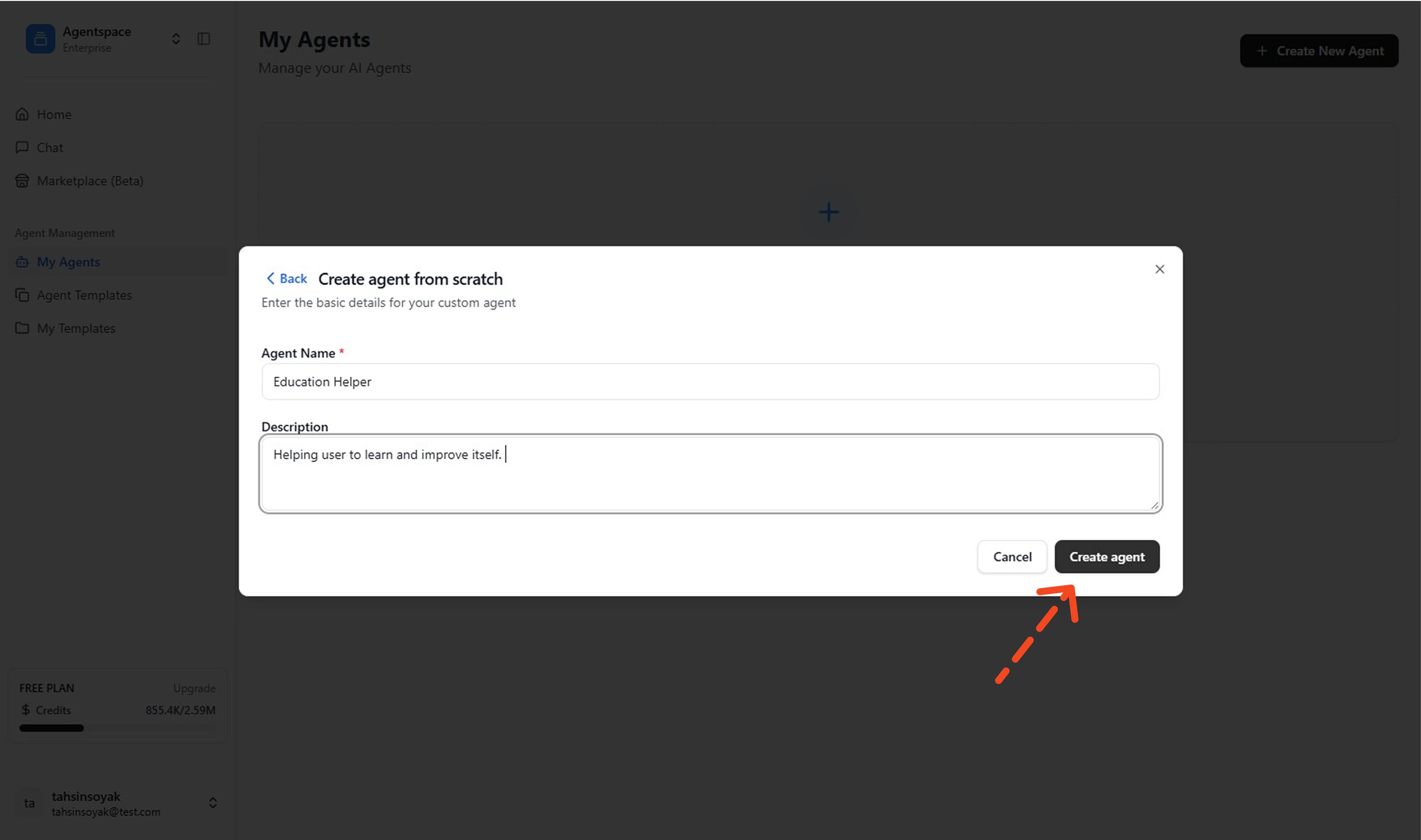Create New Agent