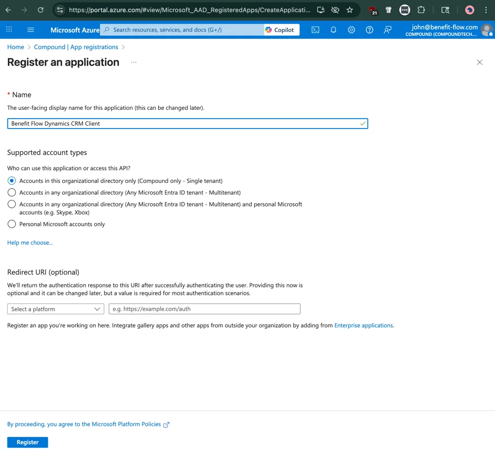 Register an Application