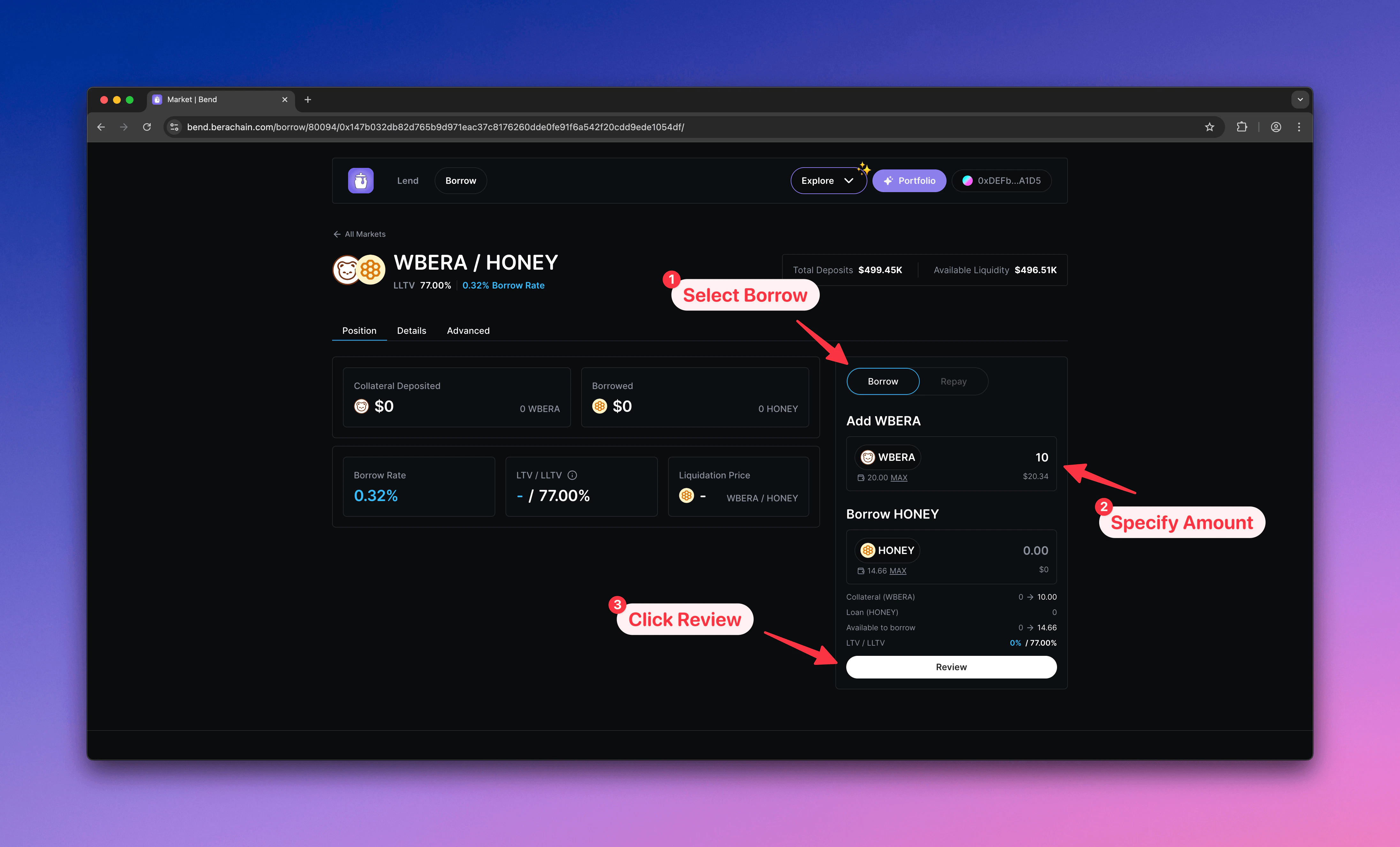 Bend configure borrow
