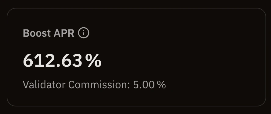 Chart showing boost APR calculation example