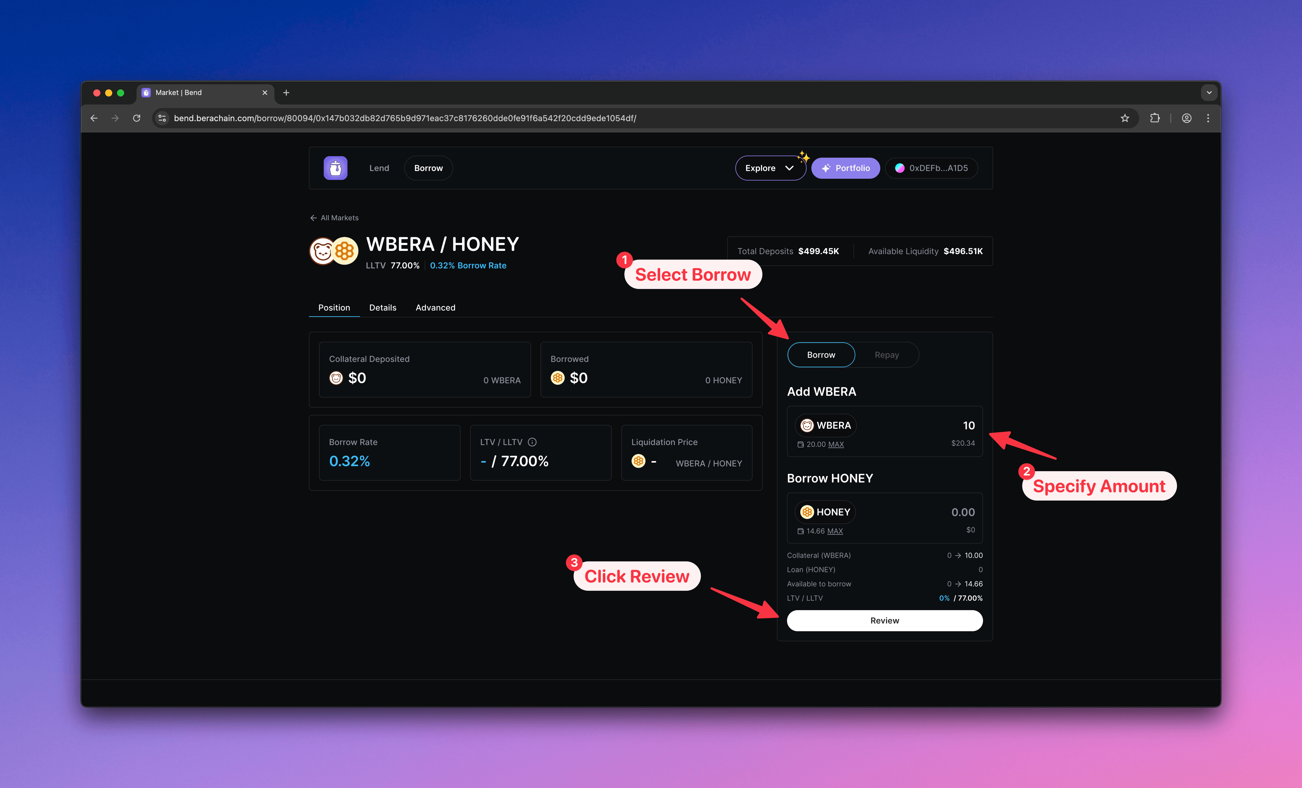 Bend configure borrow