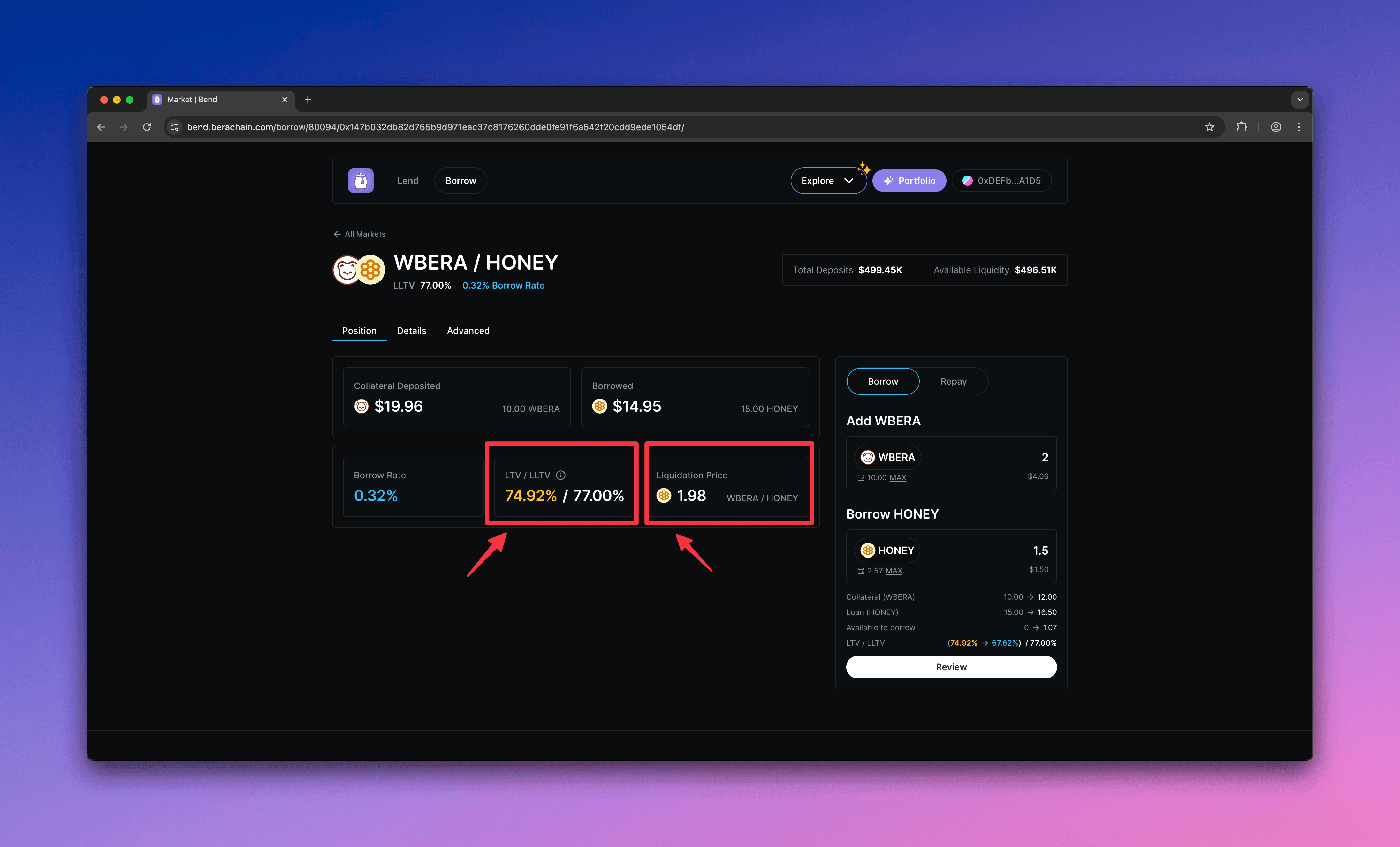Bend monitor LTV and LLTV