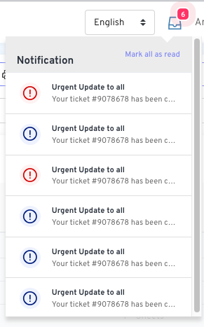 SSE Notification Dropdown