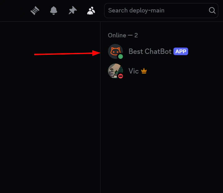 Best ChatBot showing as Online in the Discord member list