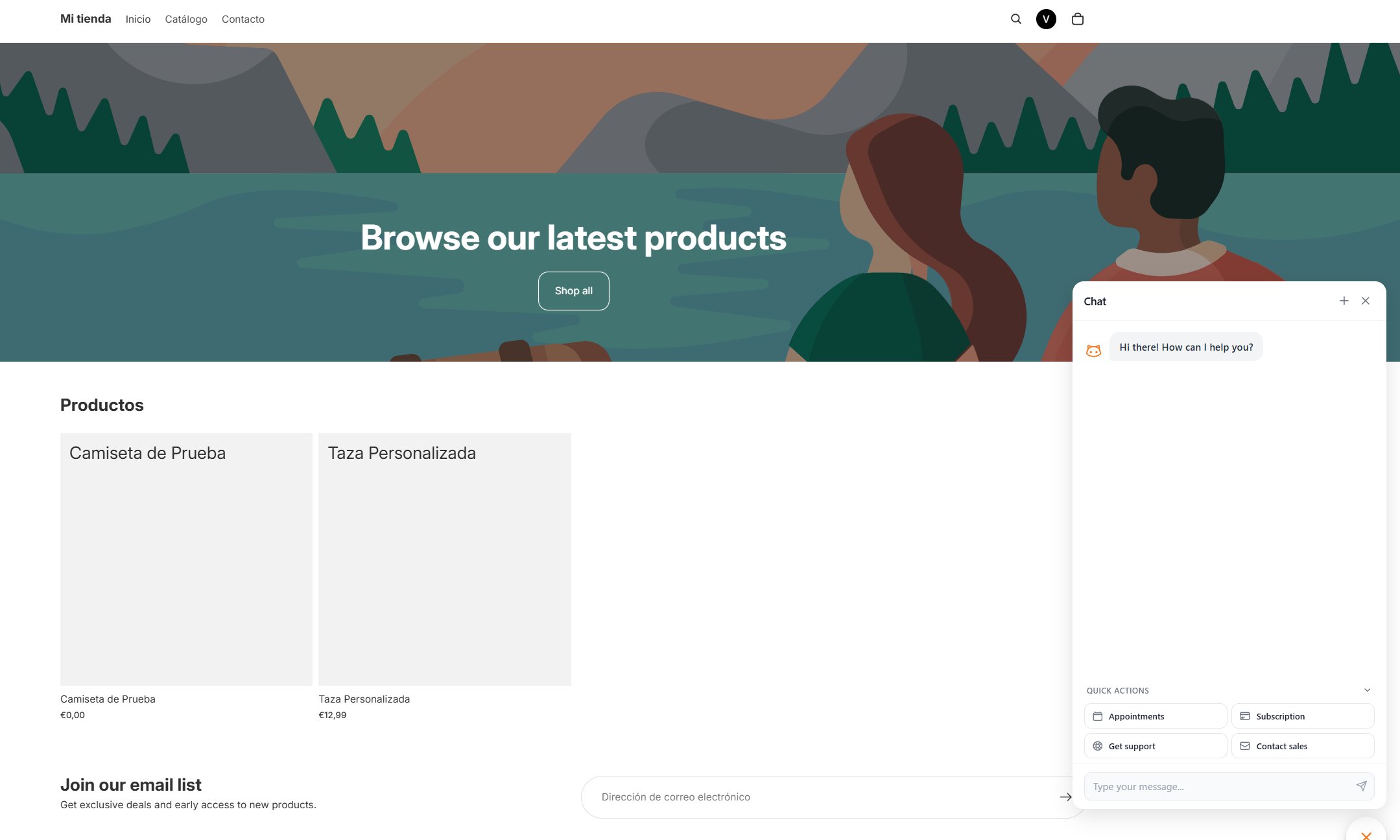 BestChatBot widget live on a Shopify storefront