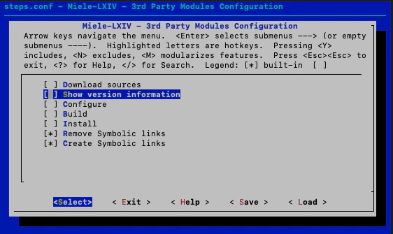Symbolic links configuration