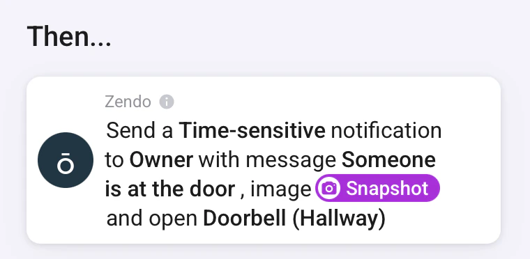 Homey doorbell notification Homey doorbell notification