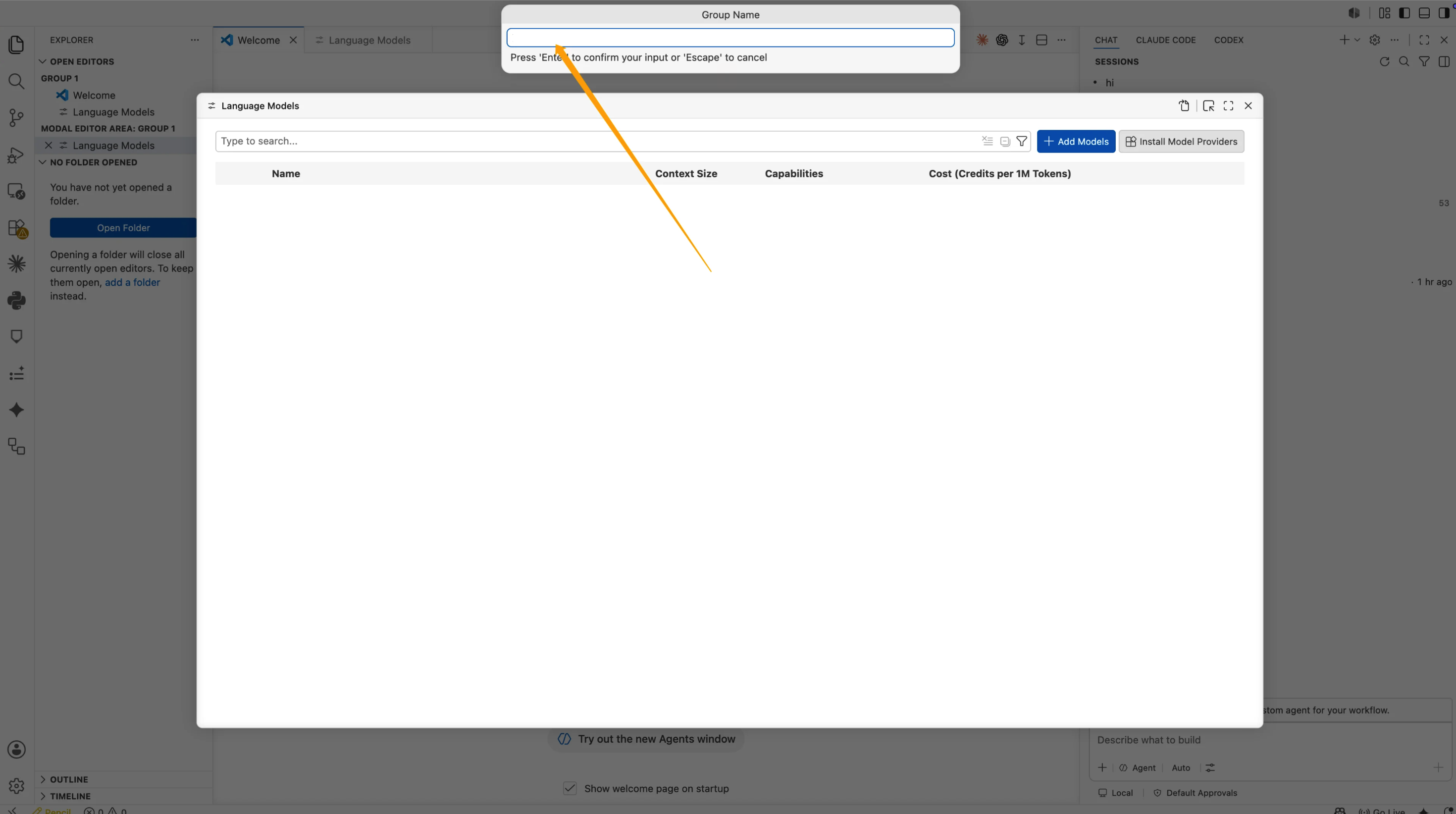 Group Name の入力欄に BetterToken を入力します。