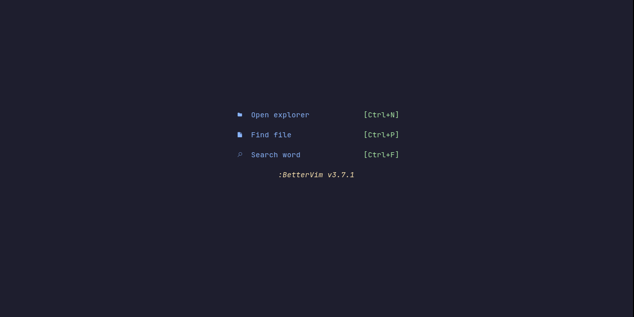 Better Vim default dashboard
