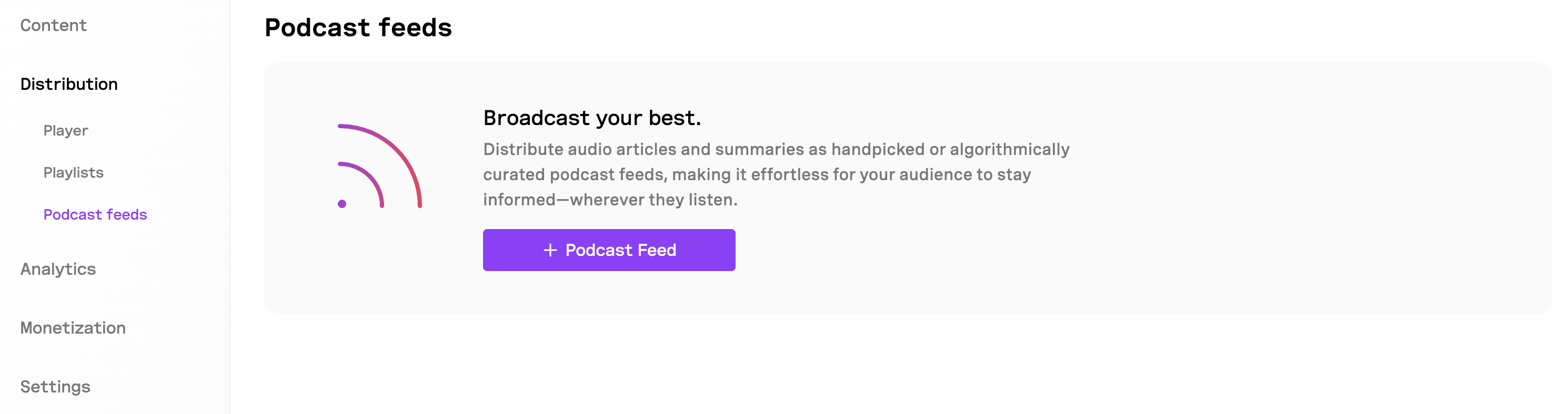 podcast feed