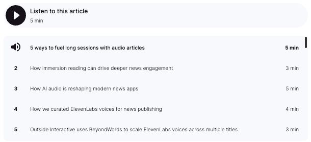 Beyond Words Playlist Player