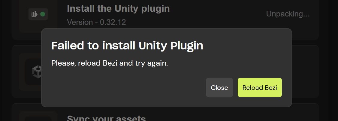 Failed Install Popup Pn