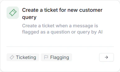 Ticket For New Query