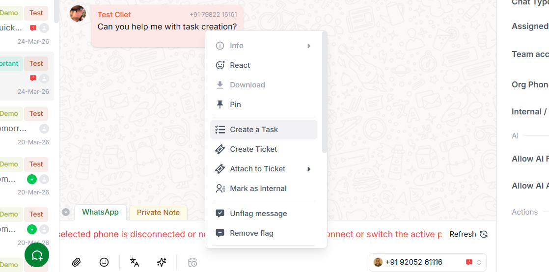 Create a Task - Periskope Docs