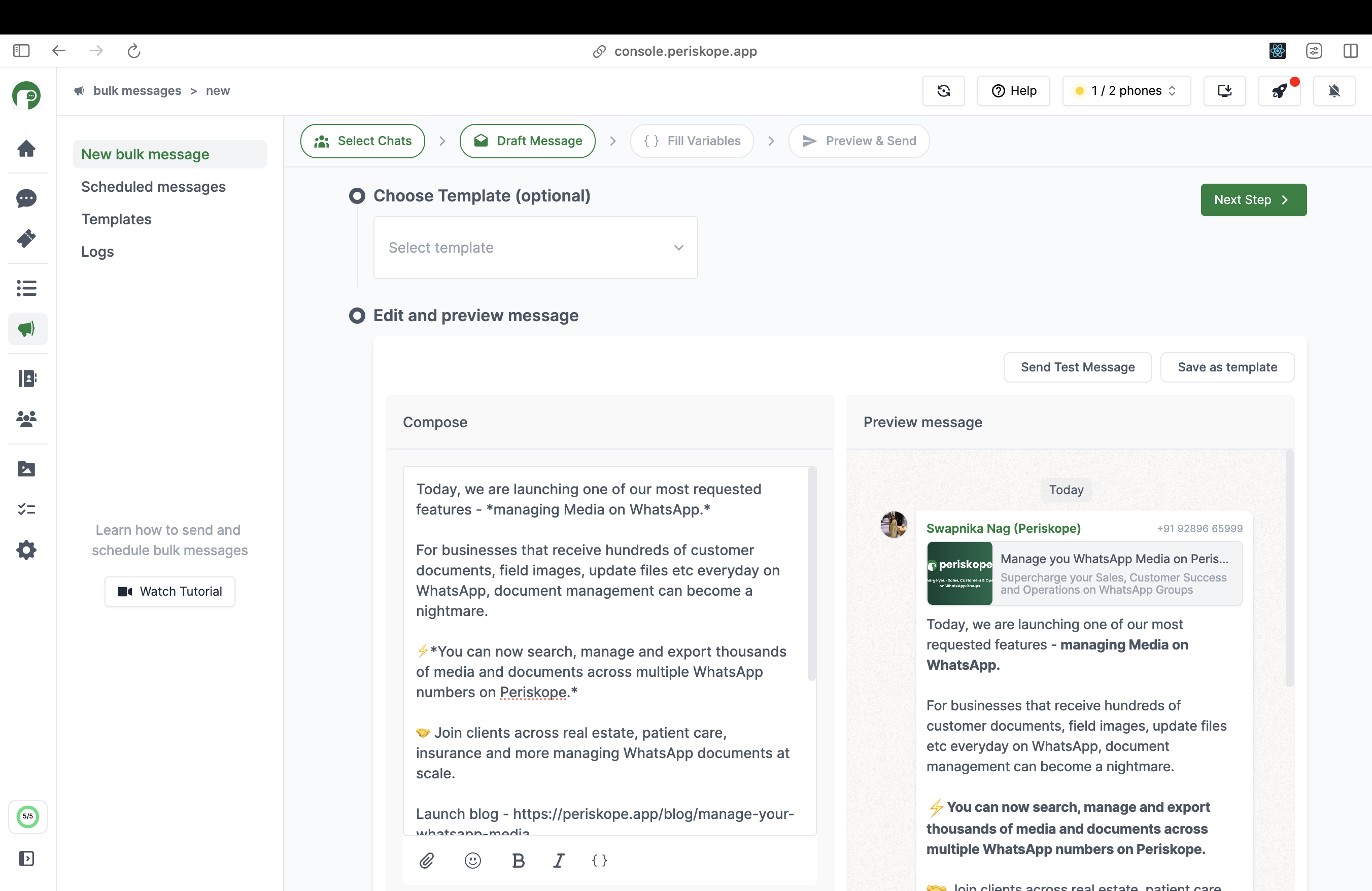draft-message