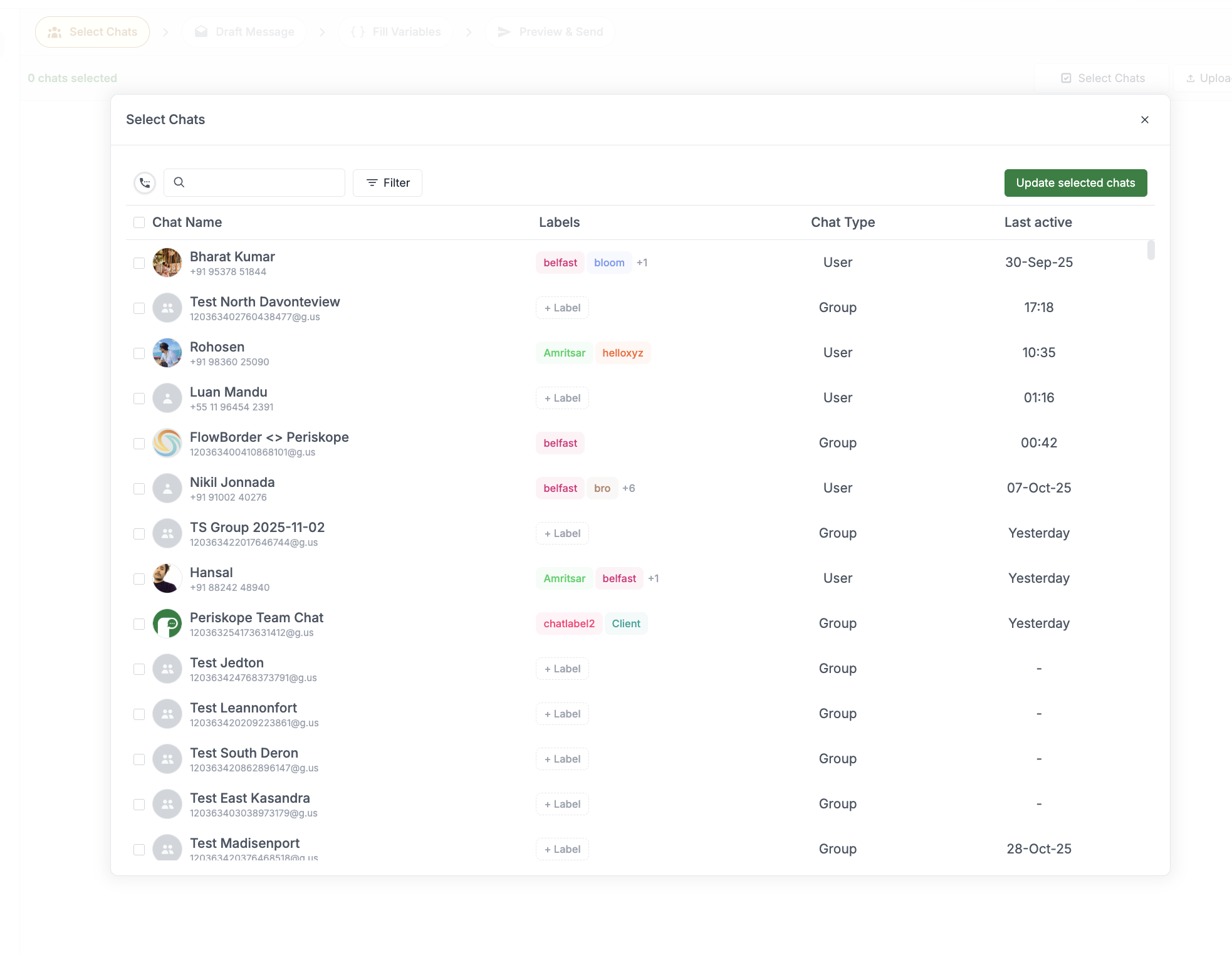 Sending a Bulk Message - Periskope Docs