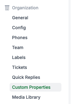 Add property button