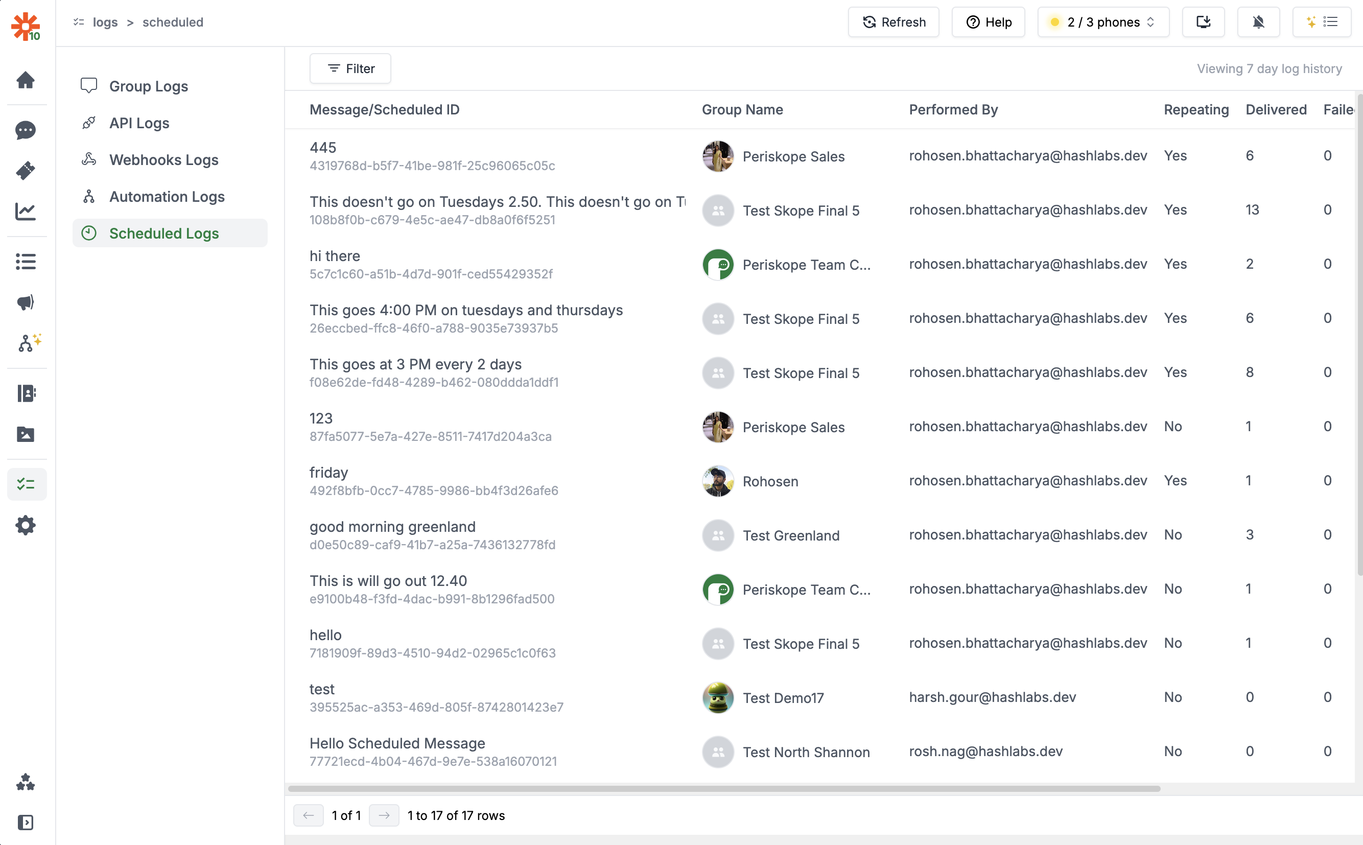 scheduled-logs