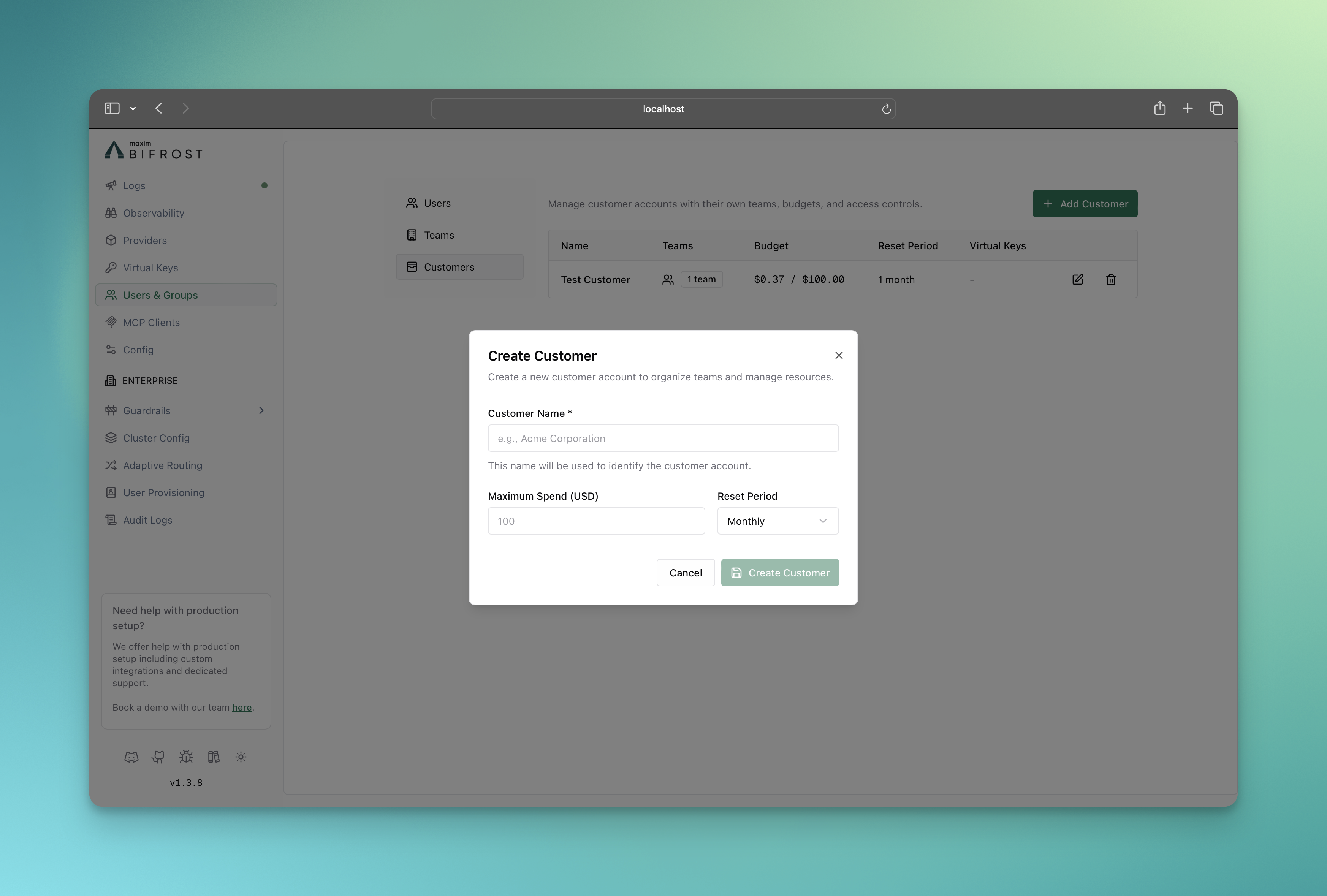 Customer Creation