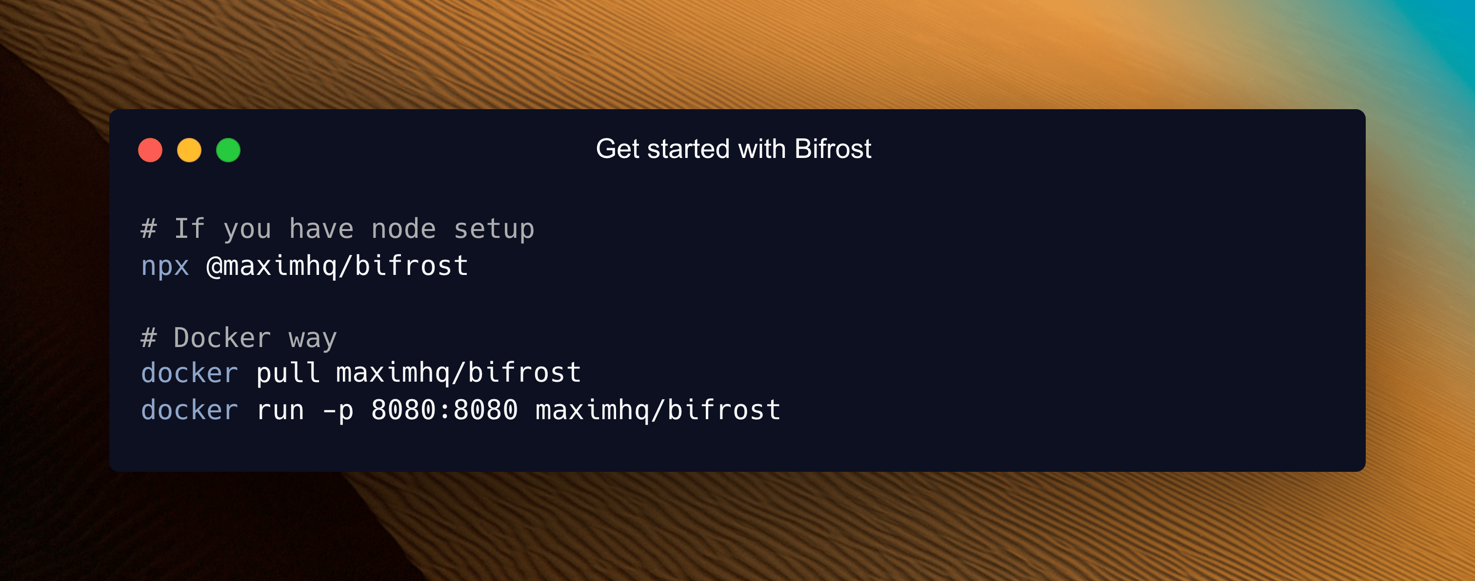 Bifrost Gateway Installation
