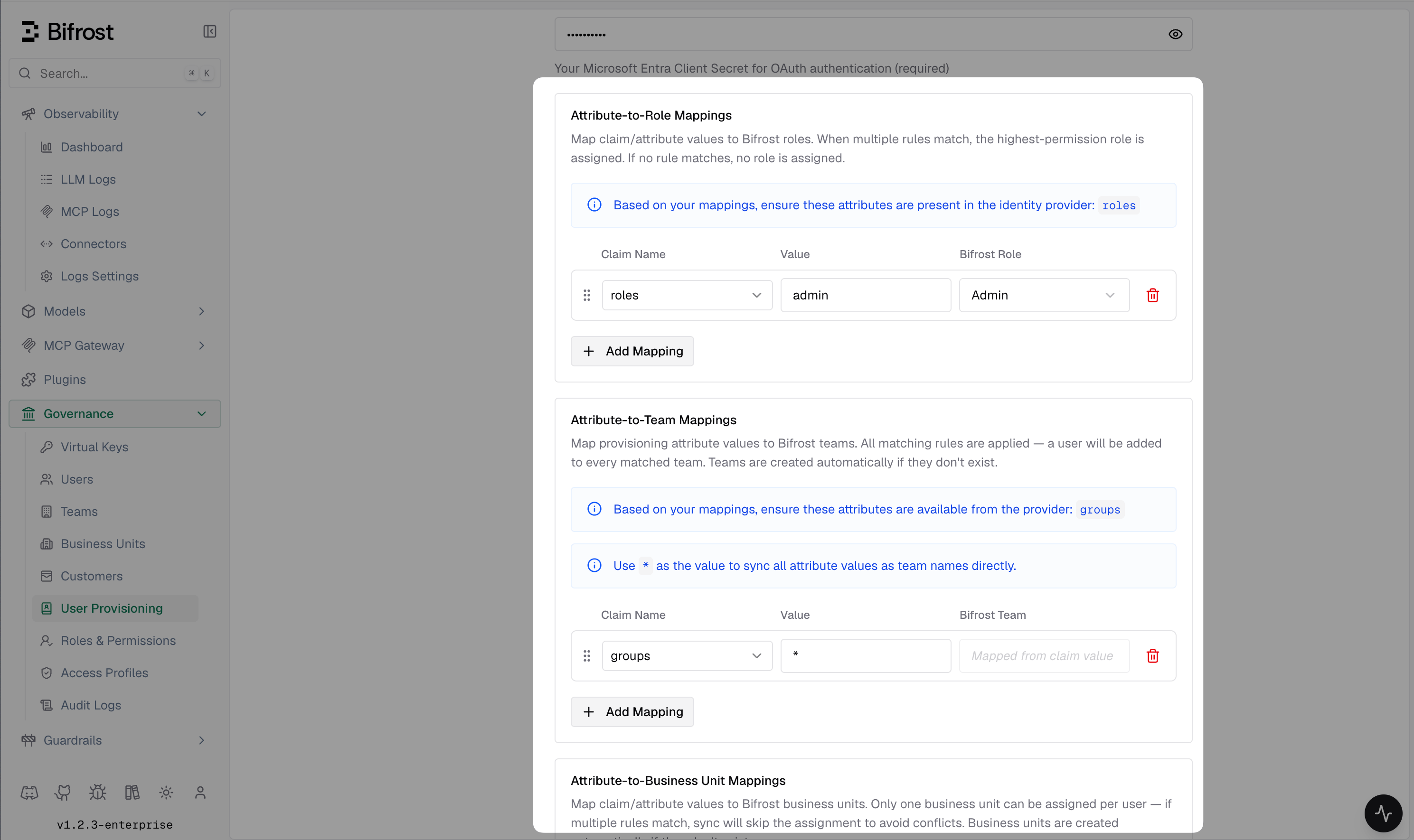 Preview of users matching an import filter