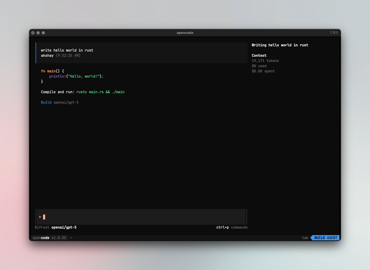 opencode with Bifrost