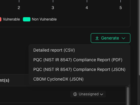 Main dashboard interface